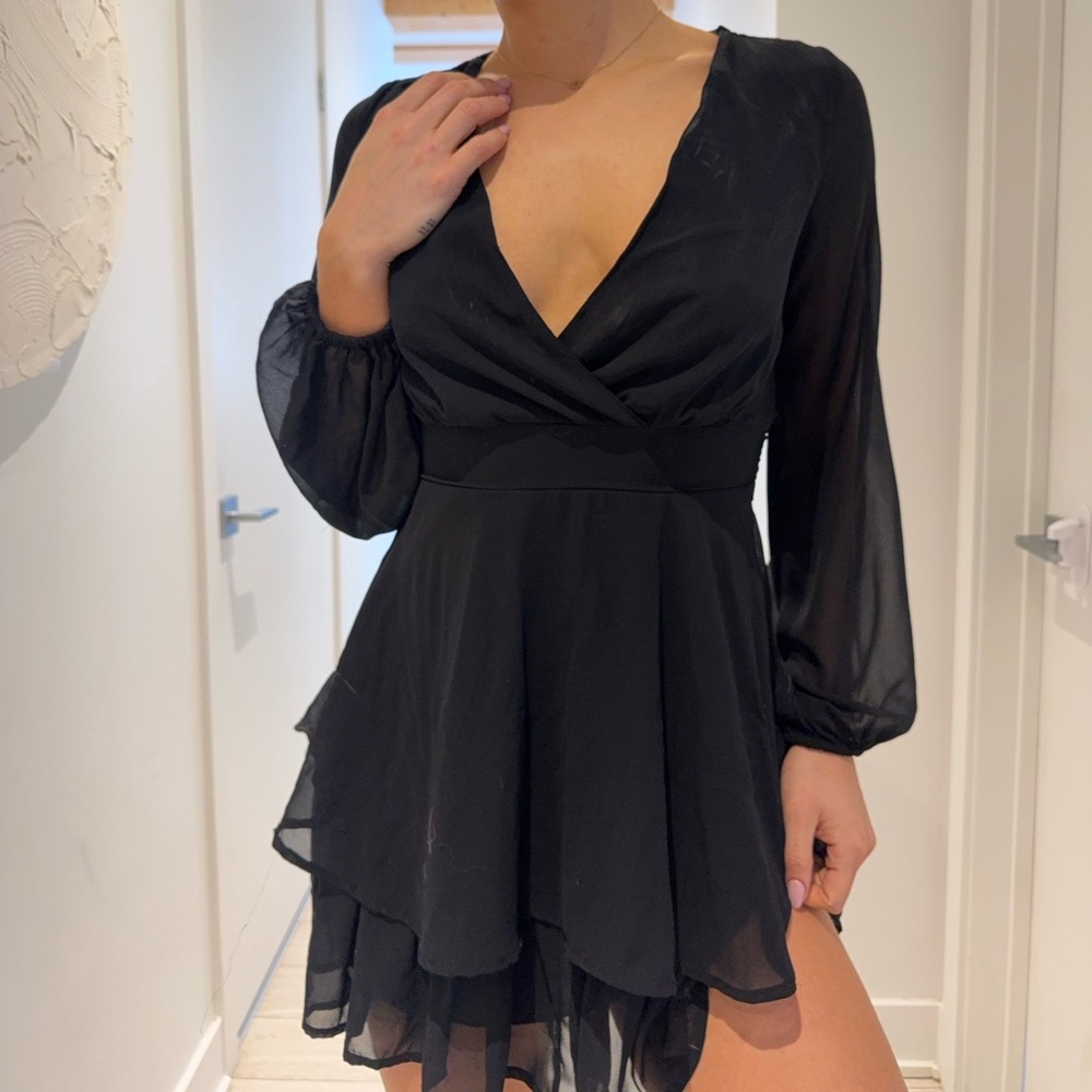 Elegant Black Women's Dress